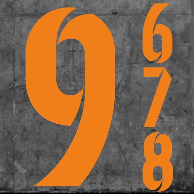 Striker Numbers Small Orange|One Size