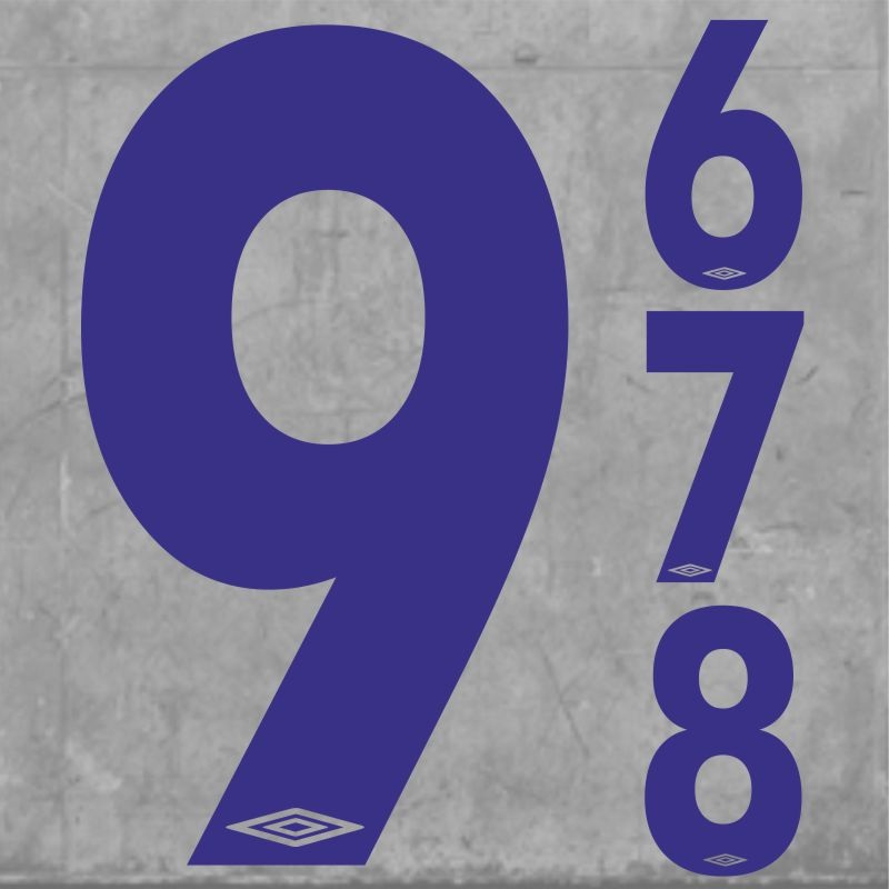 Umbro Numbers Small Blue|One Size