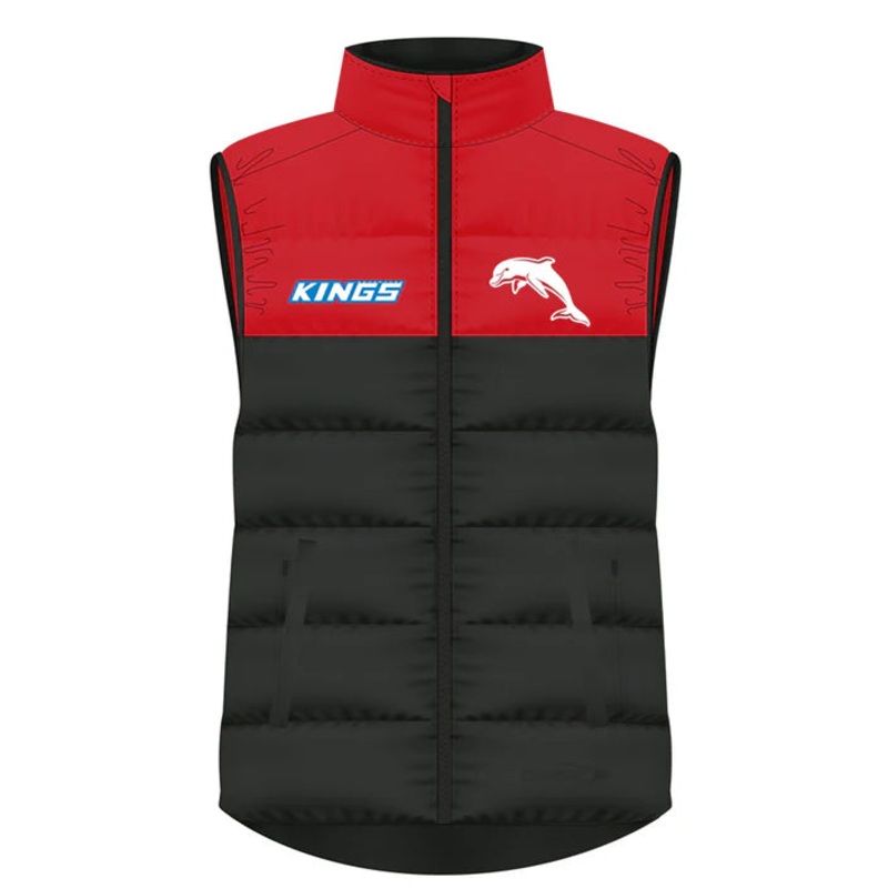 2024 Dolphins Vest – Charcoal|S|M|L|XL|2XL|3XL|4XL|5XL|7XL