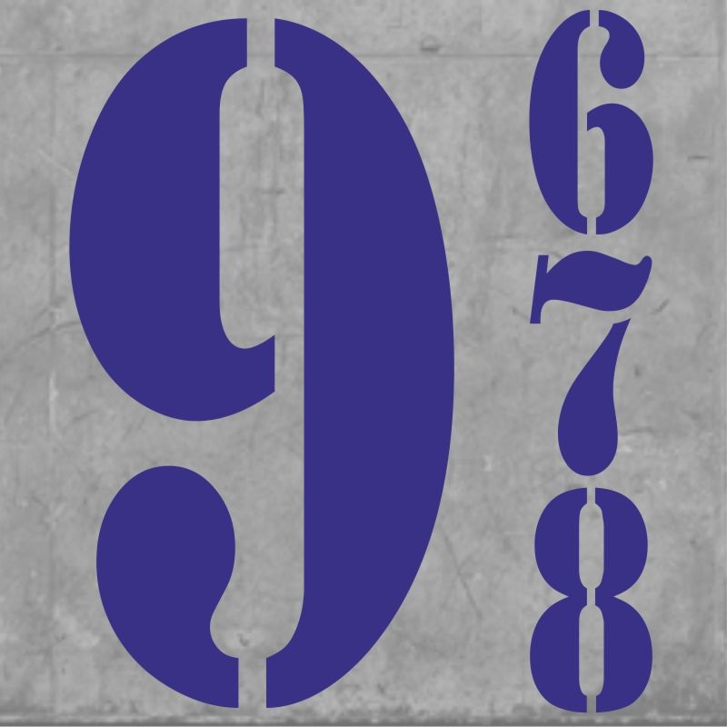 Madrid Numbers Small Blue|One Size