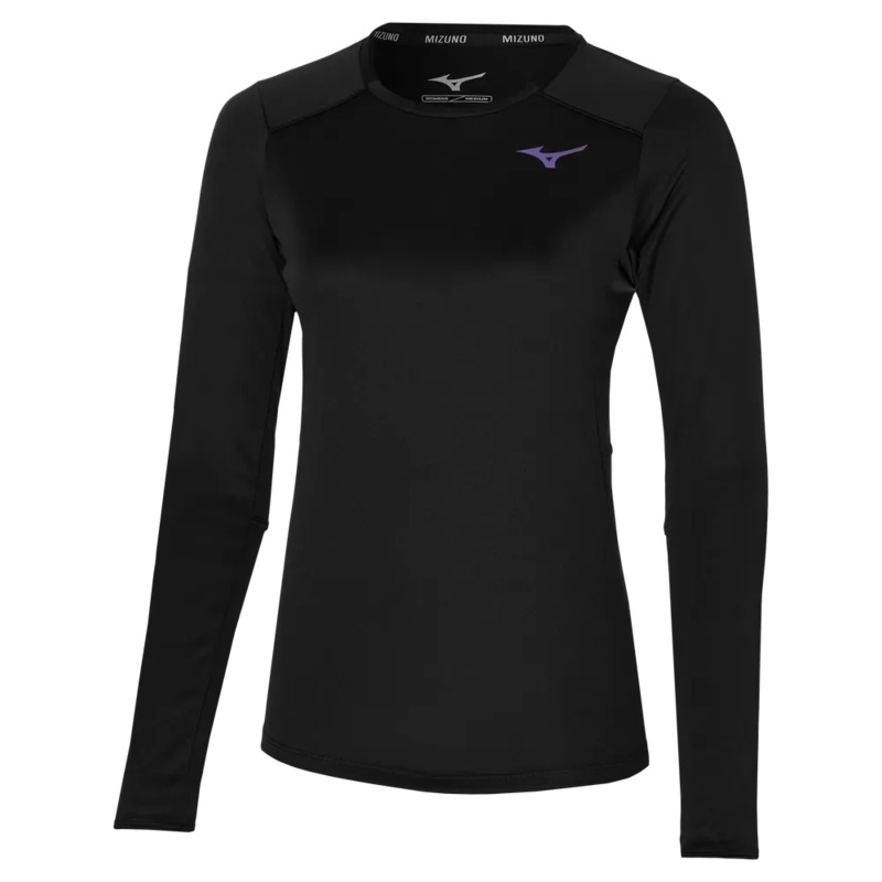 Mizuno Womens Two Loop 88 Gym T-Shirt – Black