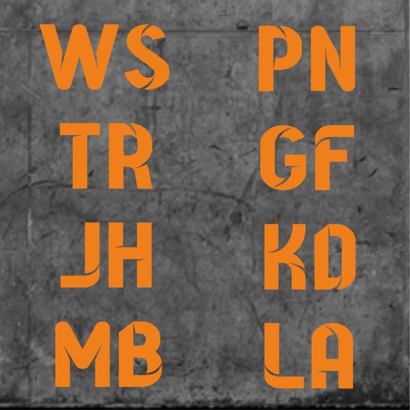 Striker Initials Orange|One Size