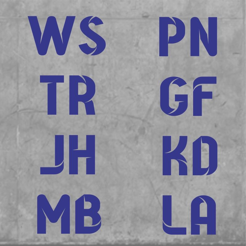 Striker Initials Blue|One Size