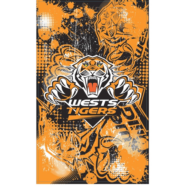 West Tigers Cape Flag (90cm x 150cm)
