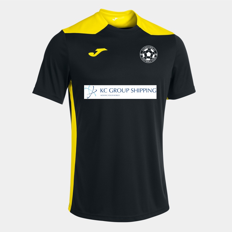 JOMA PLAYERS CONDORRAT FC CHAMPIONSHIP VI SS JERSEY BLACK YELLOW