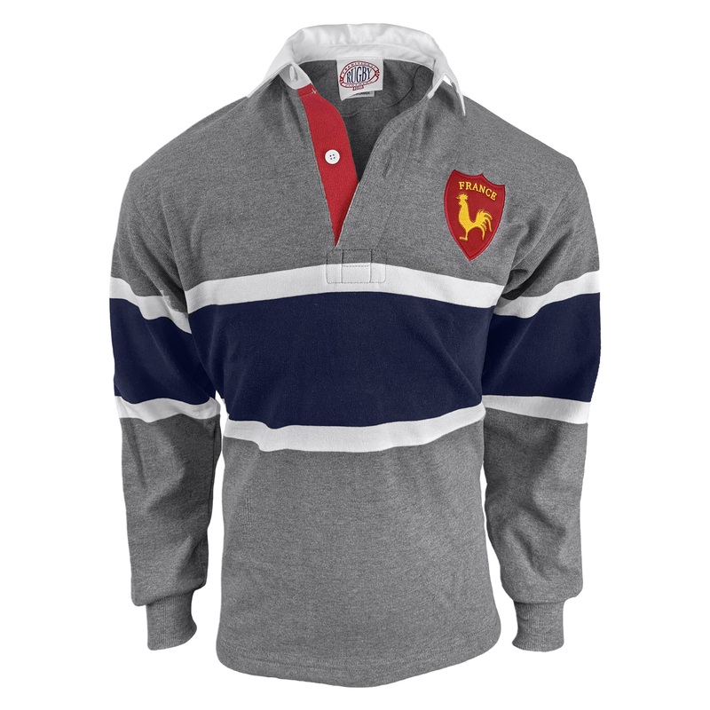 France Oxford Stripe Rugby Jersey
