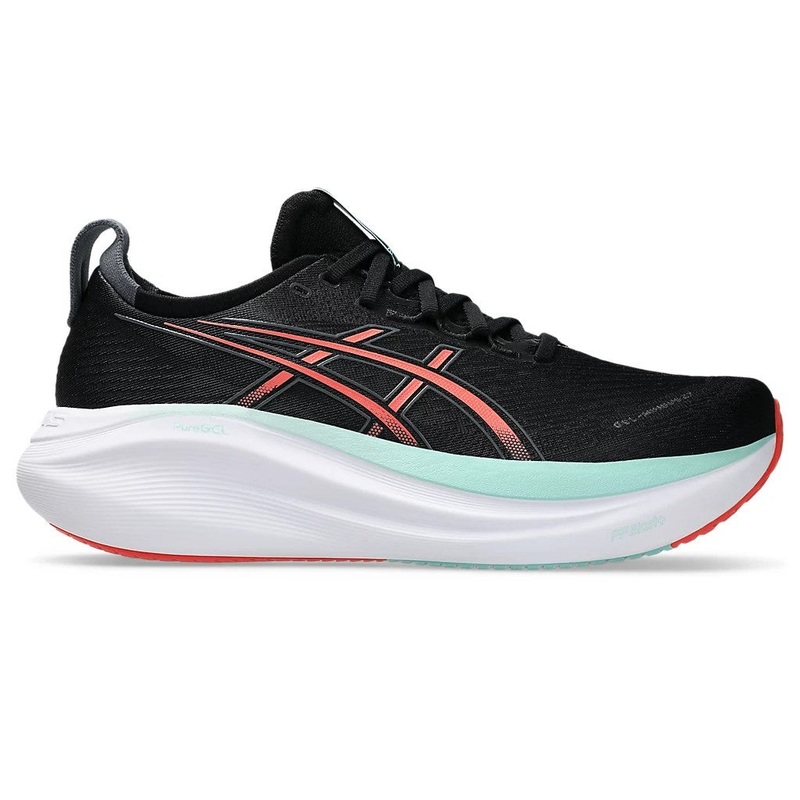 Asics Gel Nimbus 27 Running Shoes Men’s (Black Coral Reef 004)