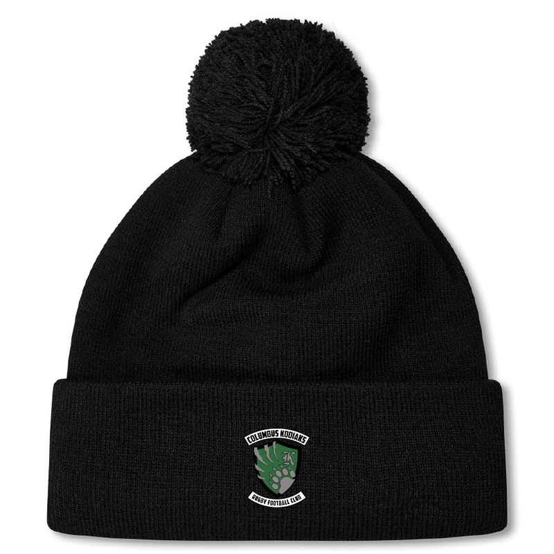Columbus Kodiaks Full Color Logo Pom Pom Beanie by Canterbury