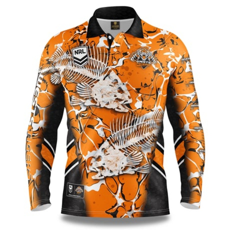 Wests Tigers Skeletor Fishing Shirt