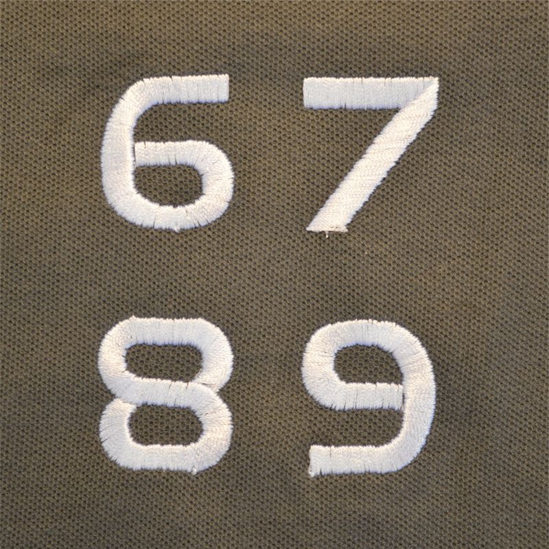 Embroidered Numbers Modern|One Size