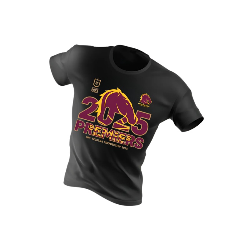 2025 Brisbane Broncos Premiers Tee (TID)