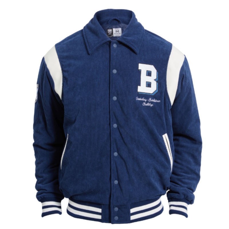 2025 Canterbury Bankstown Bulldogs ‘1908’ Cord Varsity Jacket