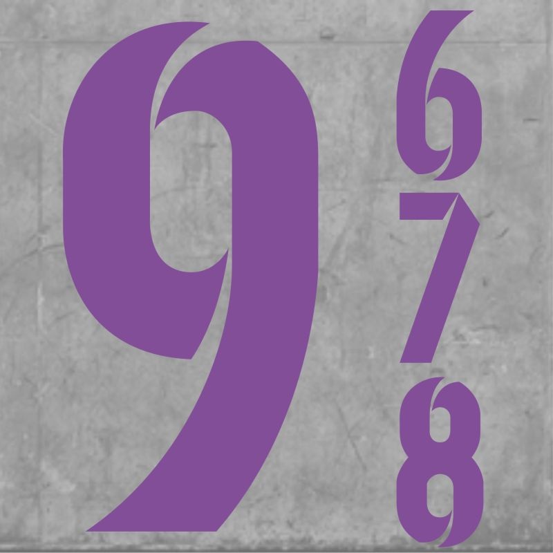 Striker Numbers Small Purple|One Size