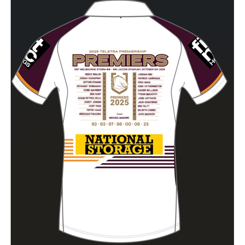 PRE ORDER – 2025 Brisbane Broncos Premiers Jersey – Kids due 4/12/25