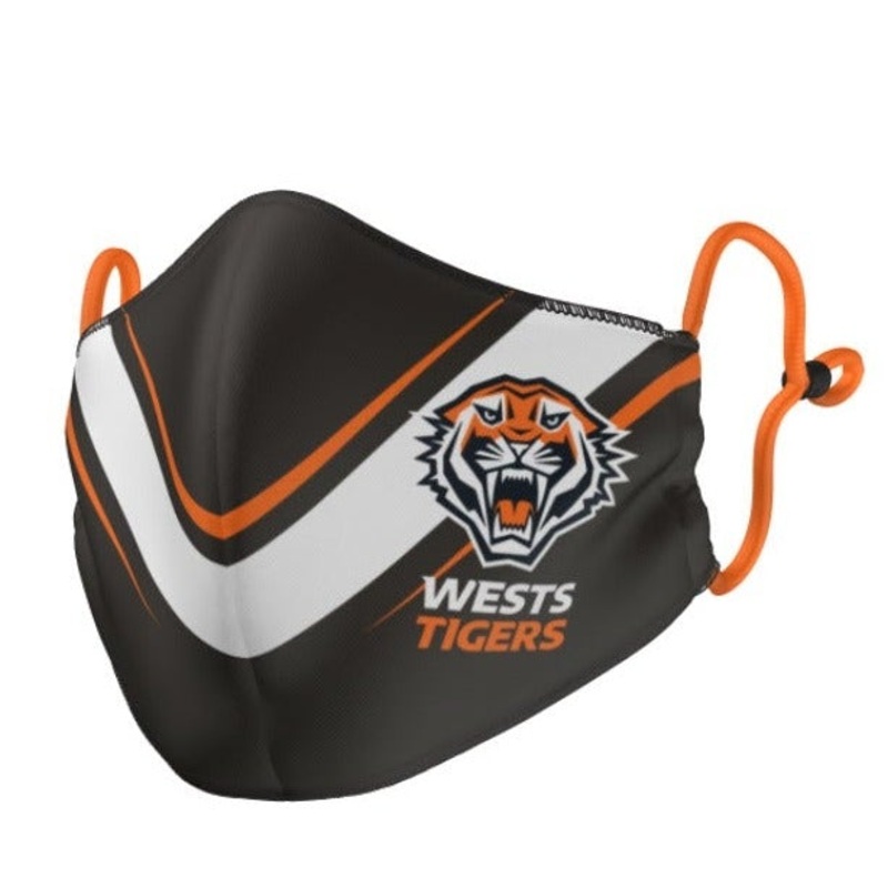 Wests Tigers Face Mask – Reversible