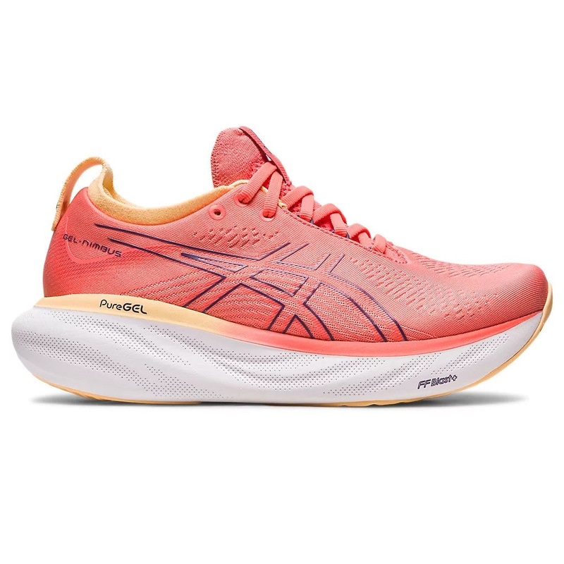 Asics Gel Nimbus 25 Running Shoes Women’s (Papaya Dusty Purple)