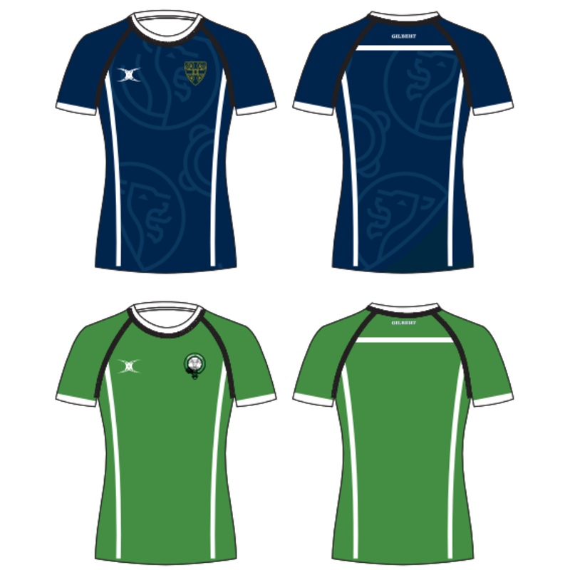 Durham Cathedral Schools Foundation Woemen’s Navy / Green Reversible Training Tee – Macleod