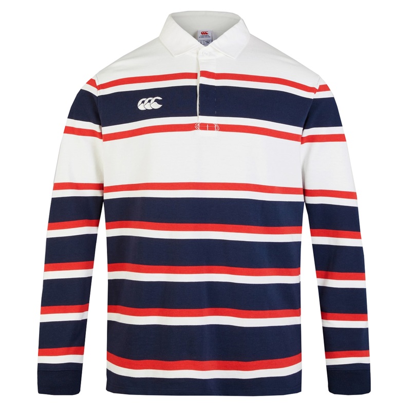 Canterbury Engineered Long Sleeve Striped Rugby Jersey