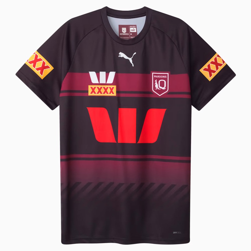 2025 QLD Maroons State of Origin Training Tee – Black