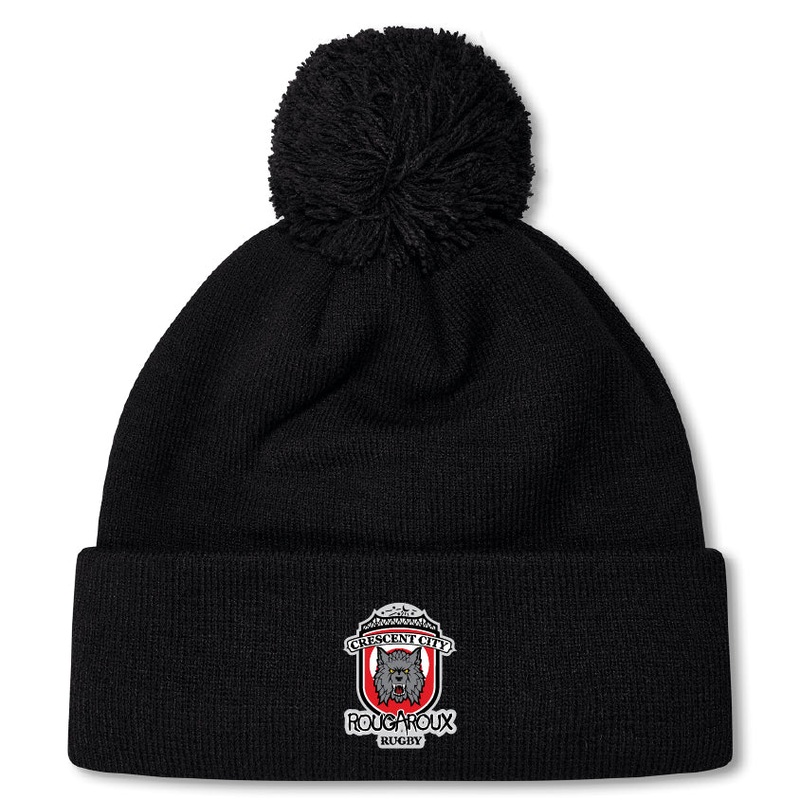 Crescent City Rougaroux Pom Pom Beanie by Canterbury