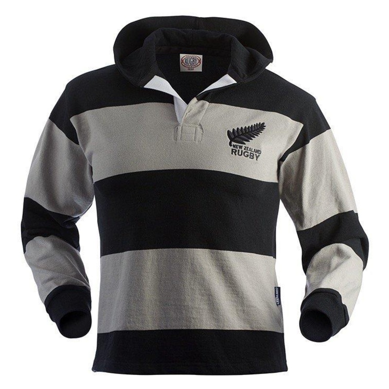 New Zealand Hooded Rugby Jersey