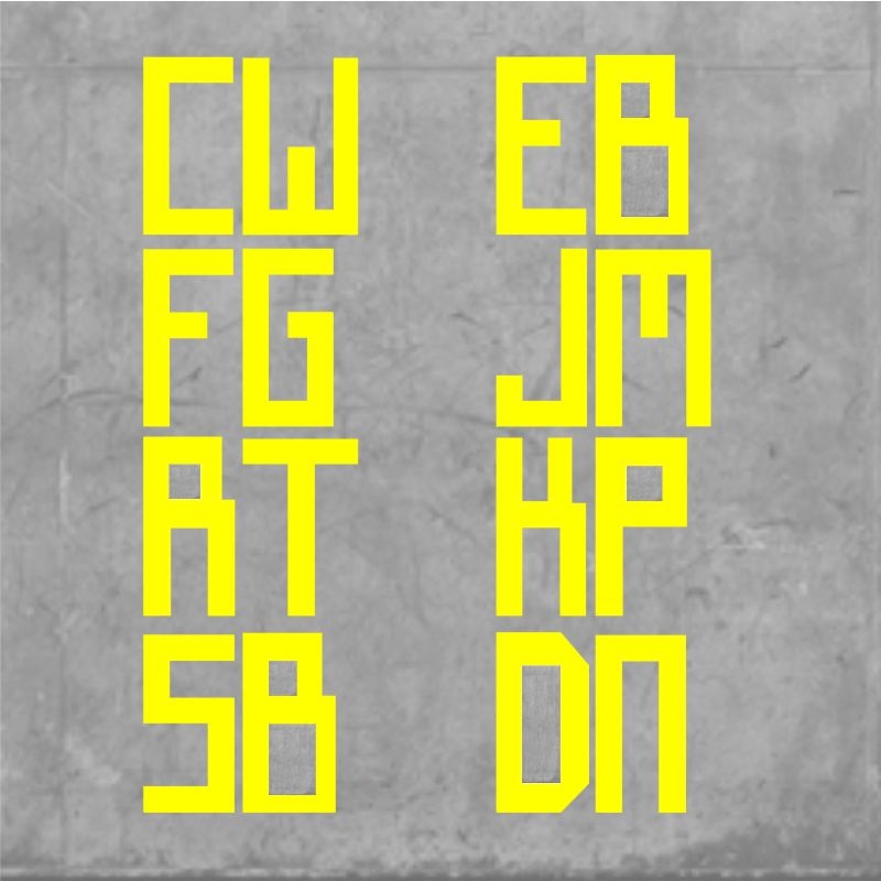 World Cup Initials Yellow|One Size