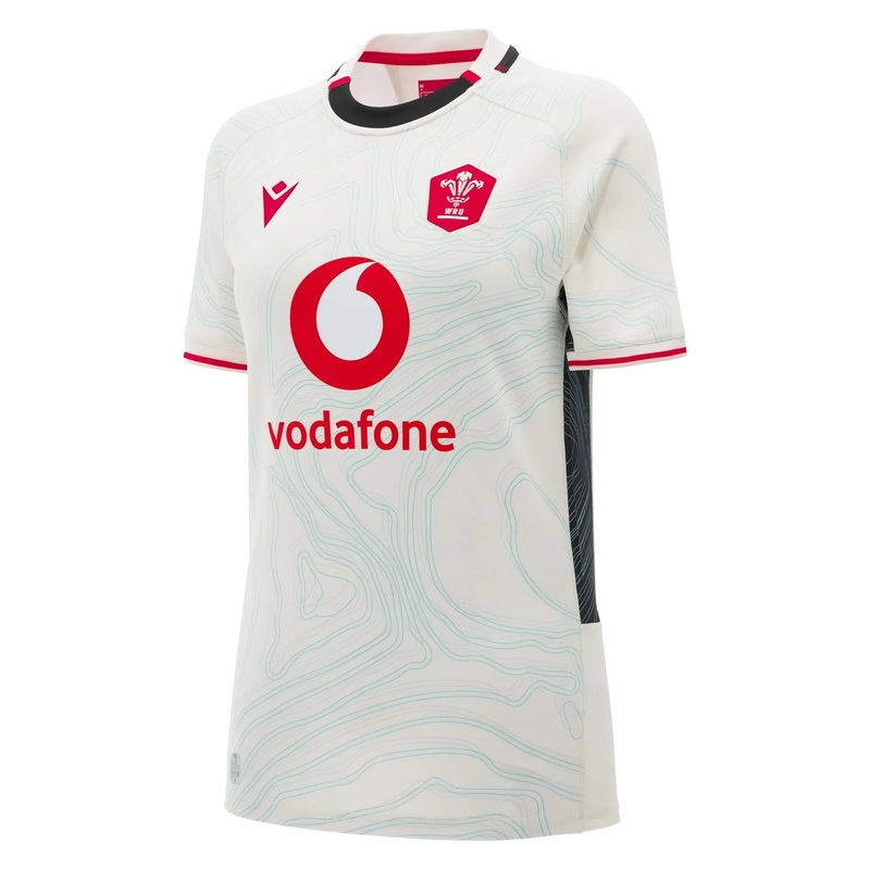Macron Wales WRU 2025/26 Womens Away Rugby Shirt