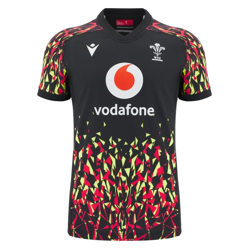Macron Wales WRU 2025/26 Mens Training Rugby Shirt