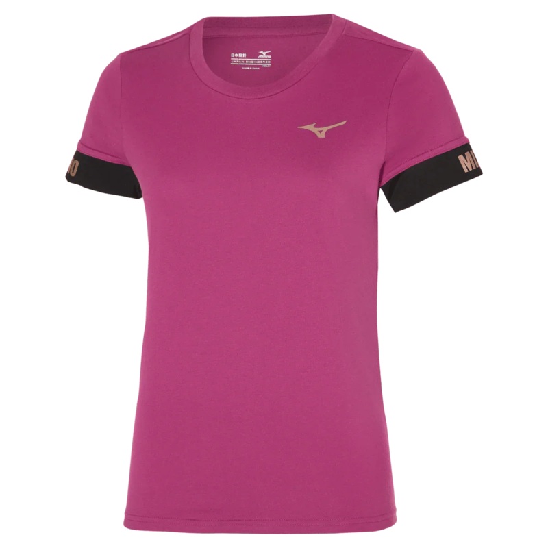 Mizuno Womens T-Shirt|Purple|XS|S|M|L|XL