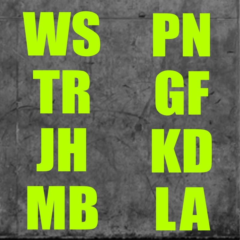 Impact Initials Fluo Green|One Size
