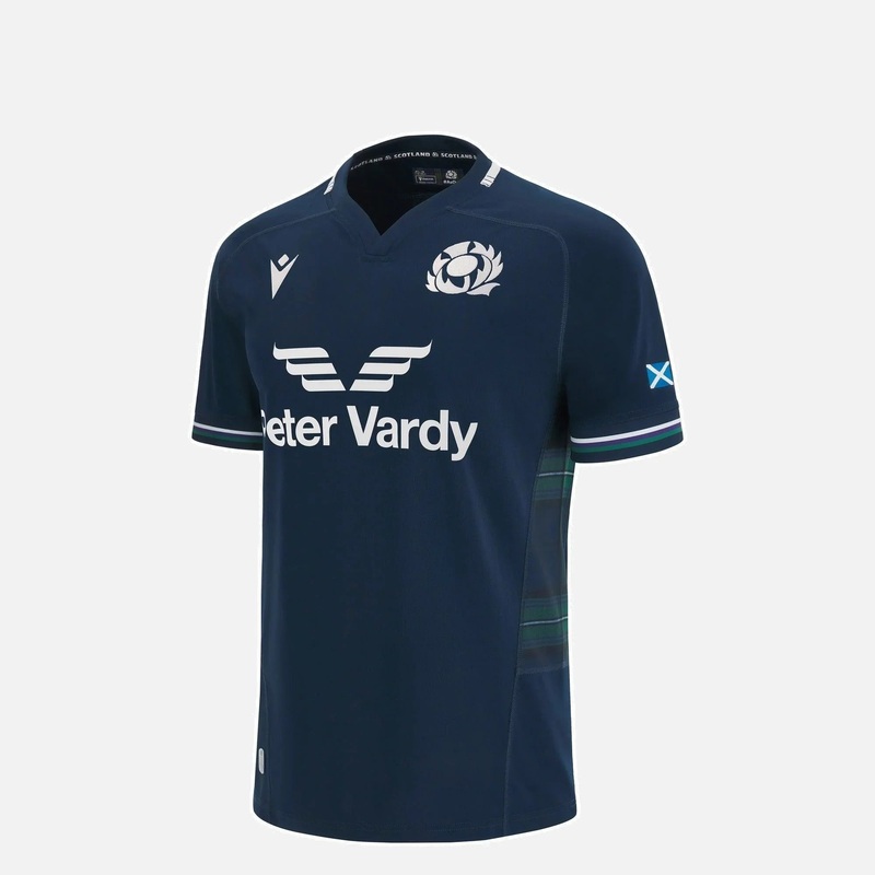 Macron Scotland SRU 2024 Kids Home Rugby Shirt