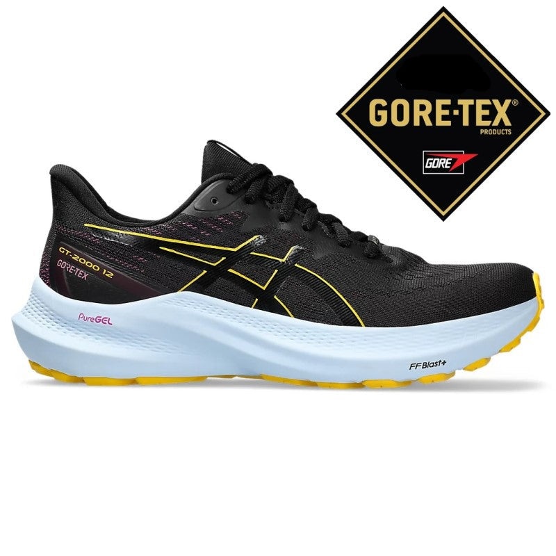 Asics GT 2000 12 Gore Tex Running Shoes Women’s (Black Saffron 001)