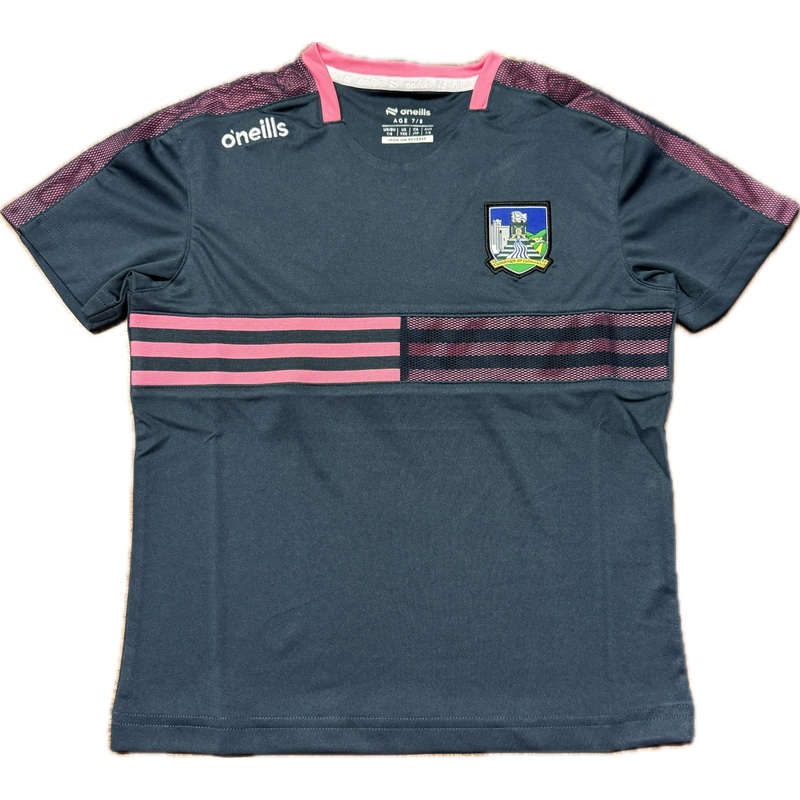 O’Neill’s Limerick GAA Nepal 060 T-Shirt Woman’s (Midnight Navy Pink)