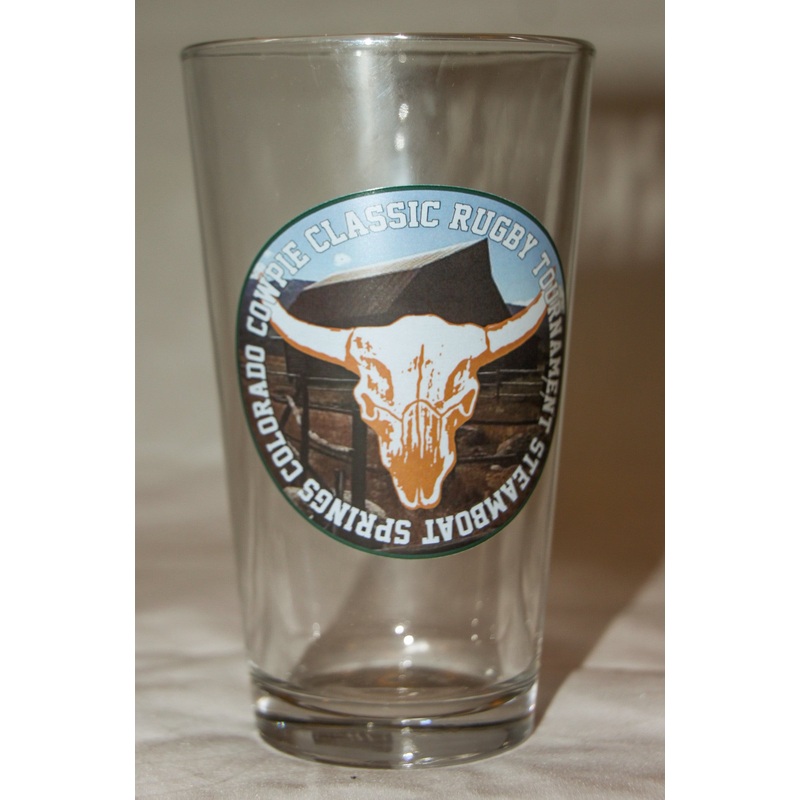 *Cowpie Rugby Pint Glass (RA)