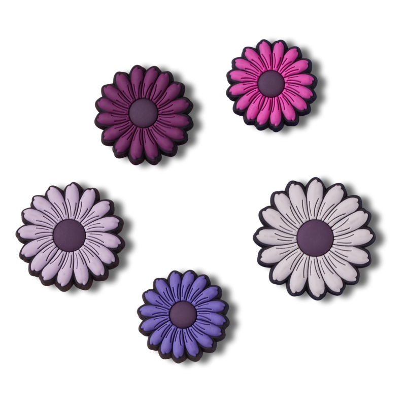 Jibbitz Mixed Purple Florals – 5 pack