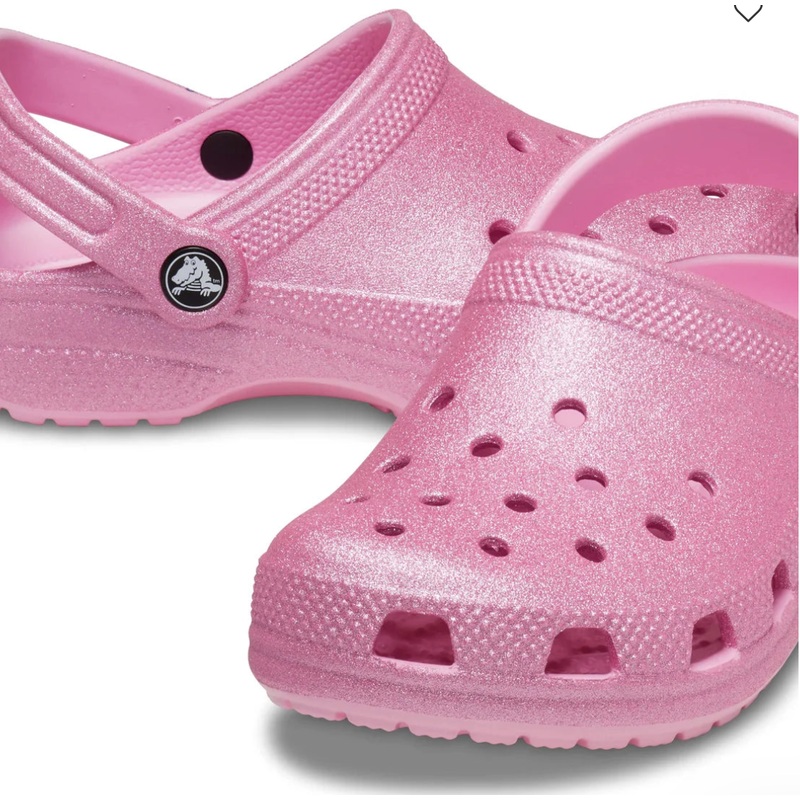 Classic Glitter Clog Toddlers – pink tweed