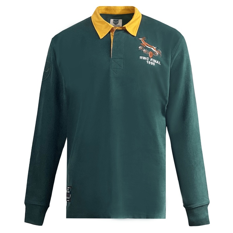 Ellis Rugby Springbok 1995 Vintage Long Sleeve Rugby Shirt