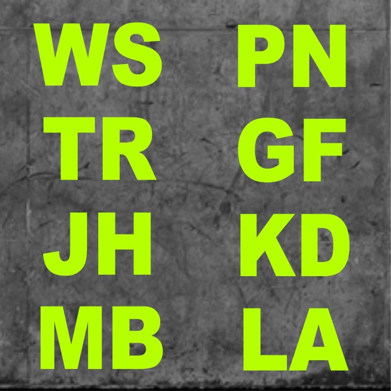 Arial Initials Fluo Green|One Size