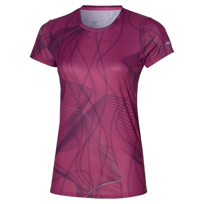 Mizuno Womens Graphic T-Shirt|Purple|XS|S|M|L|XL