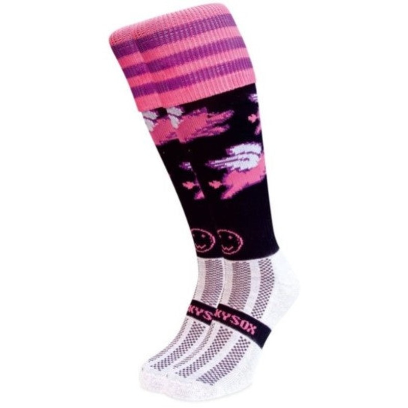Wacky Sox Pigs Do Fly Hockey Socks Girl’s (Black Pink)