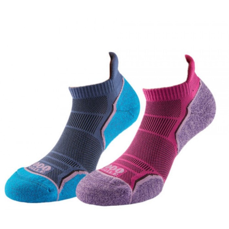 1000 Mile Ladies Run Socklet Twin Pack