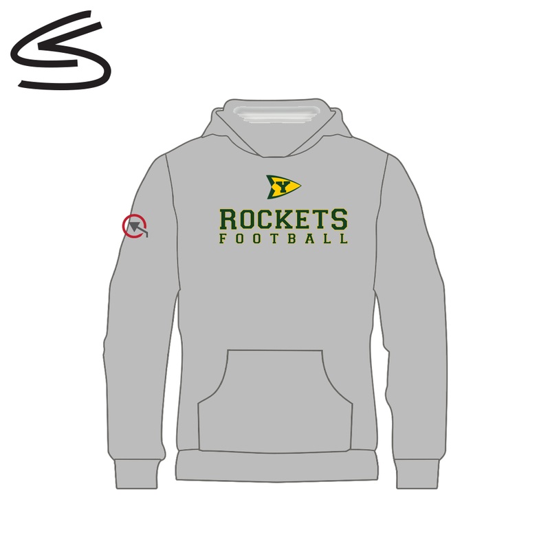 Ystad Rockets Hoodie|Jr Small|Jr Medium|Jr Large|Jr X-Large|Small|Medium|Large|X-Large|XX-Large|3X-Large|4X-Large