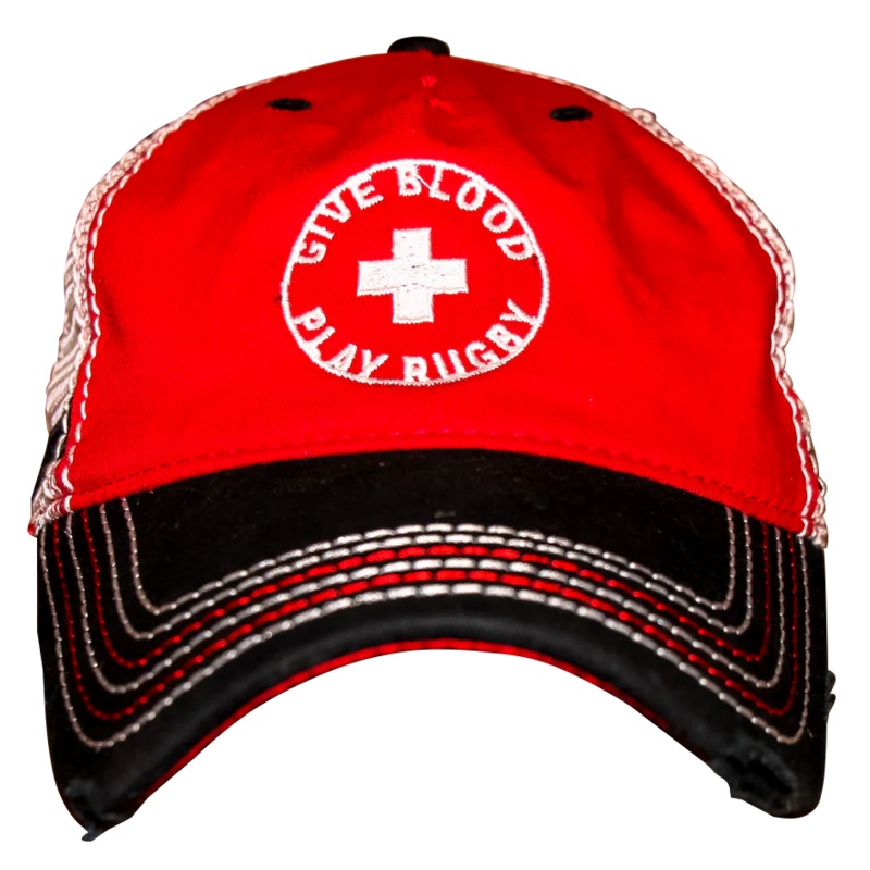 *Give Blood Play Rugby Hat – Mesh back