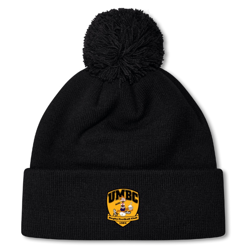 University of Maryland Baltimore County Rugby Pom Pom Beanie by Canterbury