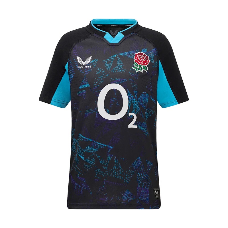 Castore England RFU 2025/26 Kids Away Rugby Shirt