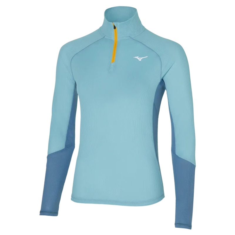 Mizuno Womens DRYAEROFLOW LS Tee Milky Blue J2GA270323
