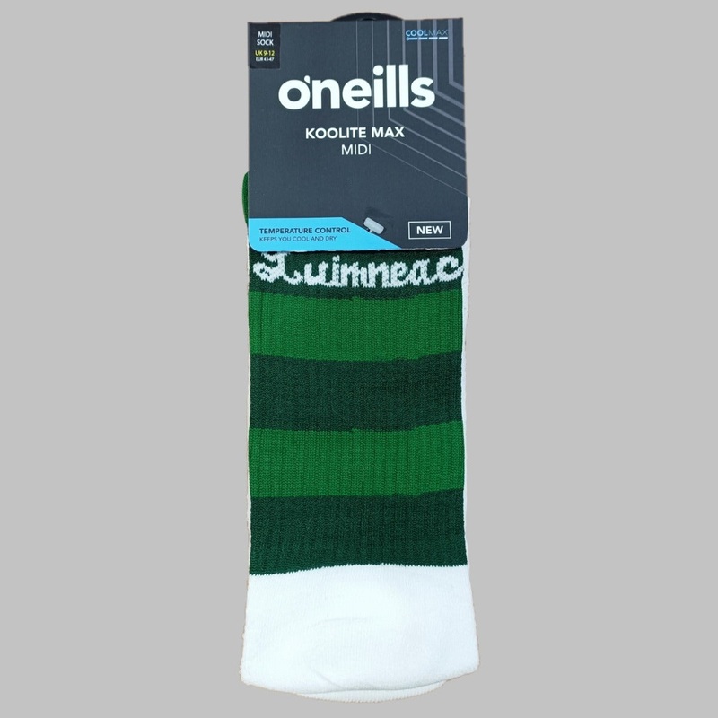O’Neills Limerick GAA County Max Midi Socks (Green Bottle White)