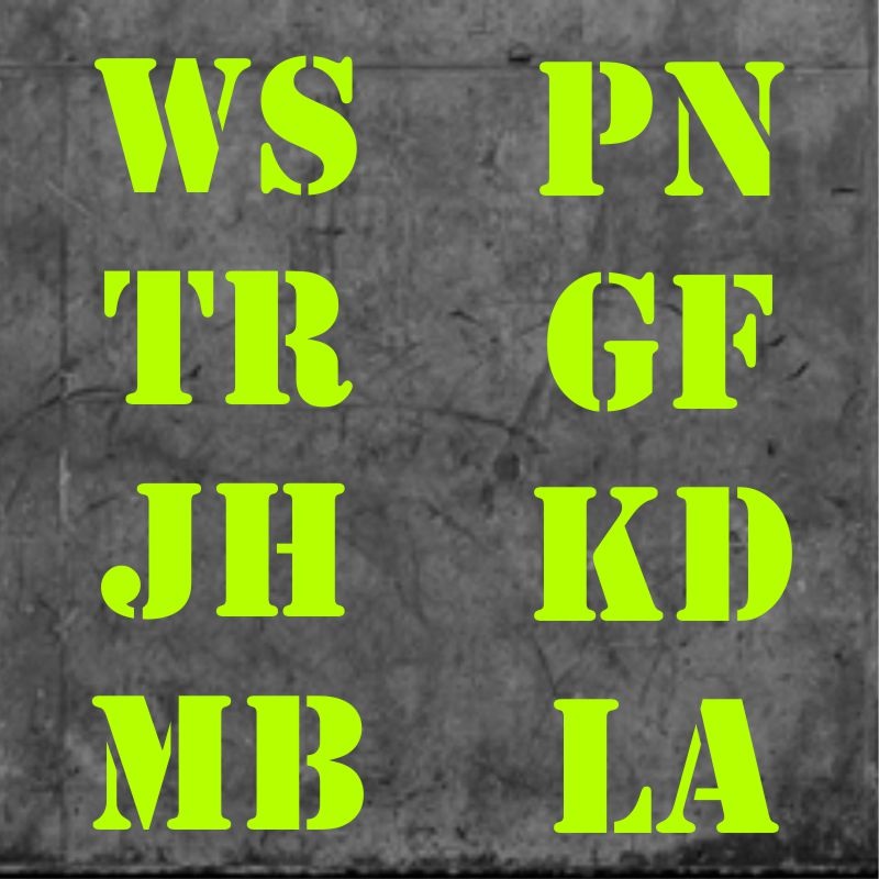 Madrid Initials Fluo Green|One Size